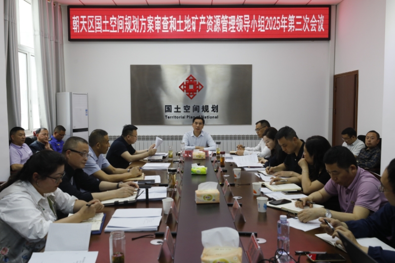 我区召开国土空间规划方案审查和土地矿产资源管理 领...